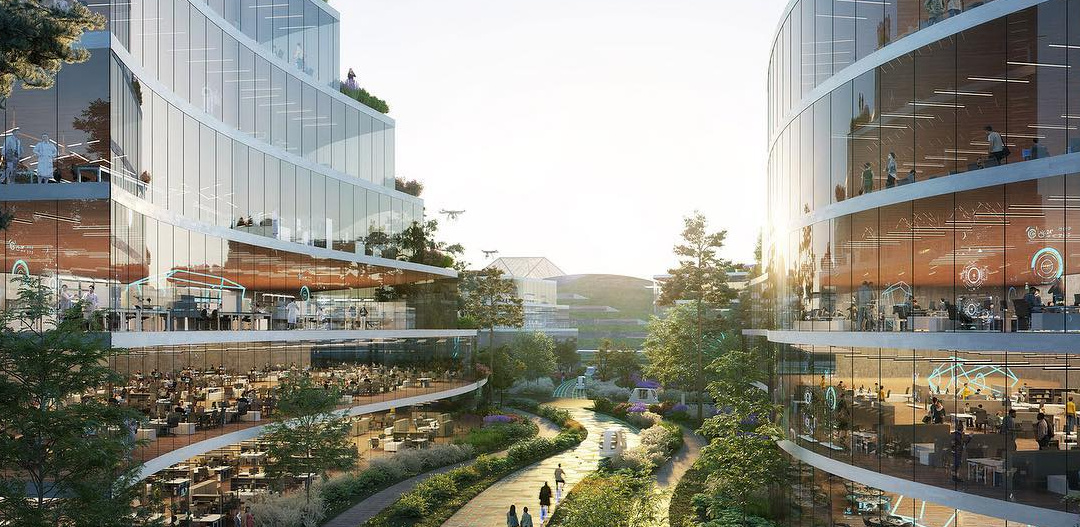 Chiny budują miasto przyszłości. „Idealne połączenie natury z technologią” [ZDJĘCIA]