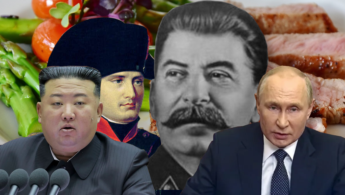 Dieta dyktatorów. Co jedli Napoleon, Hitler, Stalin? Jaką dietę mają Putin i Kim Dzong Un?